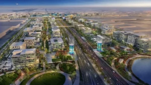 South Square residential towers in Dubai South near Al Maktoum International Airport