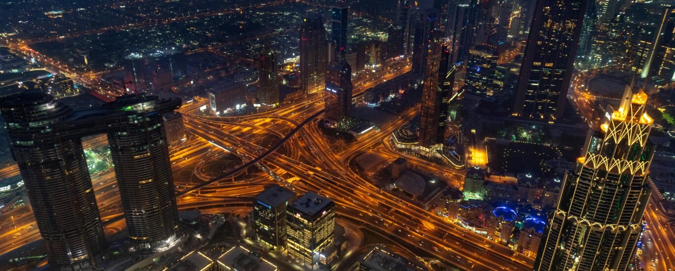 Skyline of Dubai with luxury apartments and villas reflecting booming property sales in 2025