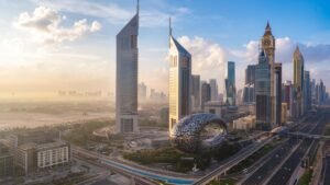 Azha Millennium Residences tower in Jumeirah Village Triangle Dubai