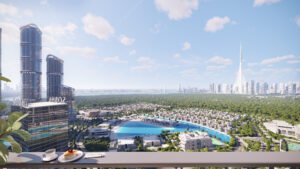 balcony view of 320 Riverside Crescent Sobha Hartland II