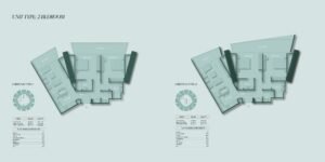 Binghatti circle 2 bedroom apartment design