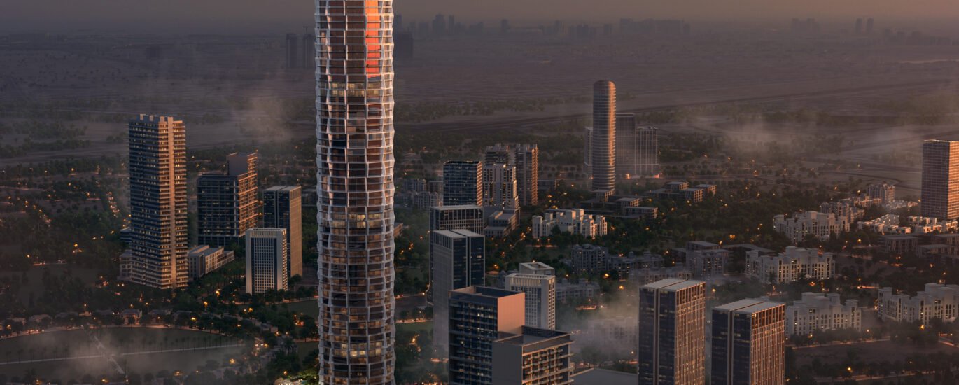 Binghatti Circle project overview image – JVC Dubai's tallest residential tower