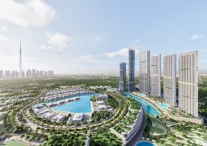 creek overview of 320 Riverside Crescent Sobha Hartland II