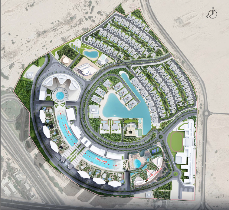 master plan n skyscape aura sobha hartland II dubai