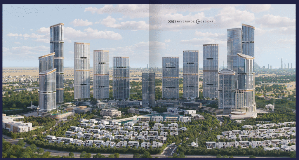 master plan layout in 350 Riverside Crescent Sobha Hartland II