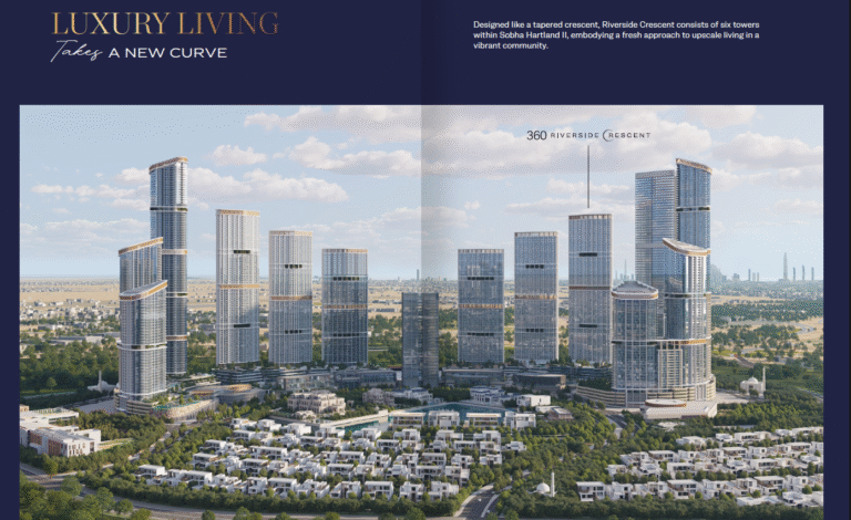 master plan design in 360 Riverside Crescent Sobha Hartland II