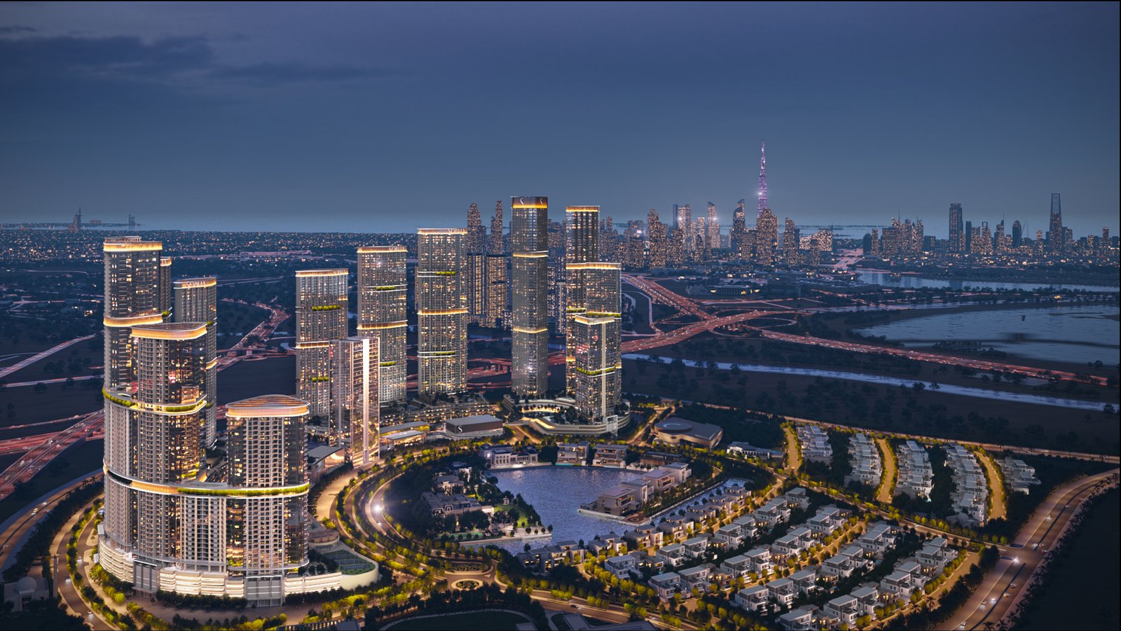 Sobha Realty branded towers and waterfront villas in Dubai, a prime real estate investment in 2025