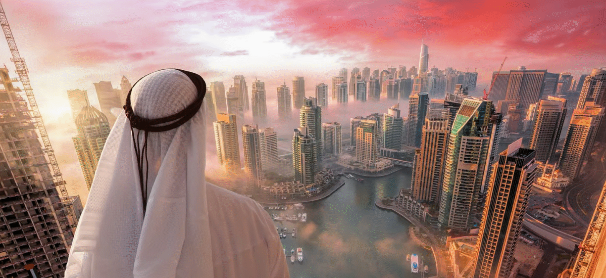 Skyline of Dubai representing wealth growth and new millionaire residents in UAE