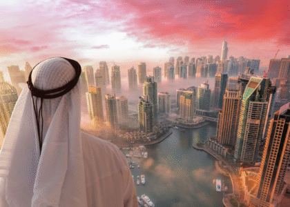 Skyline of Dubai representing wealth growth and new millionaire residents in UAE