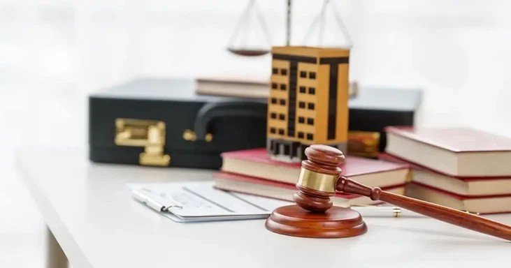 A buyer reviewing property documents in a Dubai real estate office