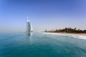Dubai skyline representing real estate growth in H1 2025