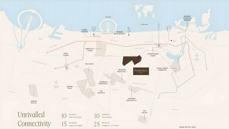 Rosehill by Emaar location map