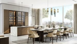 6-bedroom estate villa in Sobha Hartland II dining area