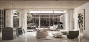 6-bedroom estate villa in Sobha Hartland II living area