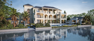 Sobha Hartland II Villas and Mansions in MBR City Dubai with private pools and forest views