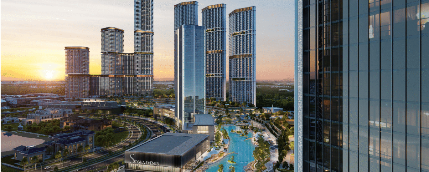 Luxury apartments at The S in Sobha Hartland II with skyline views and premium amenities