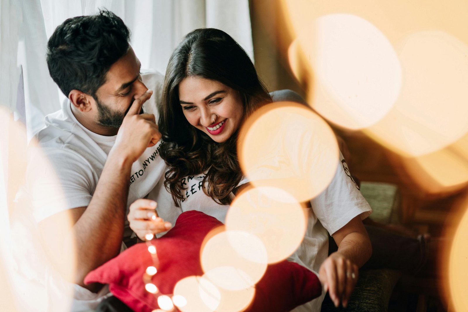 Young couple celebrating their first apartment purchase in Dubai
