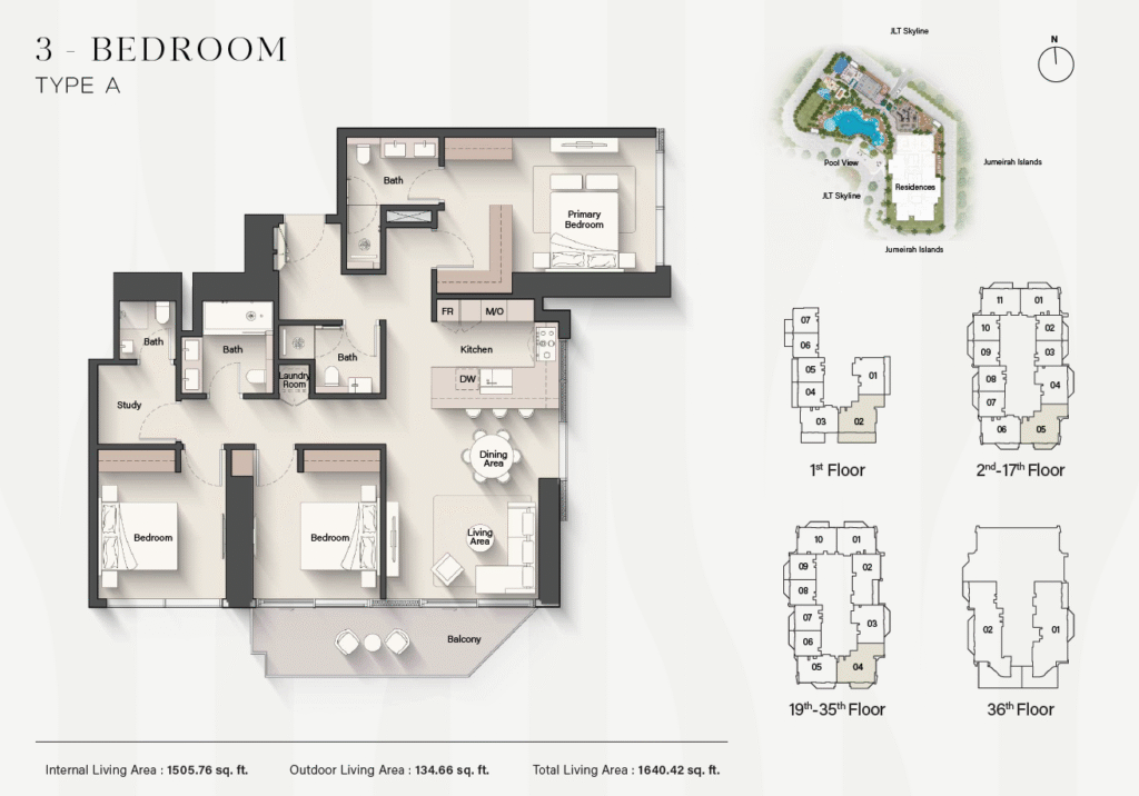 Eltiera Heights elliongton properties 3 br apartment layout
