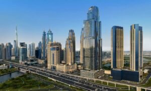 Al Habtoor Tower Dubai construction update showing skyscraper progress