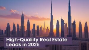 High quality leads for Dubai real estate in 2025 skyline view