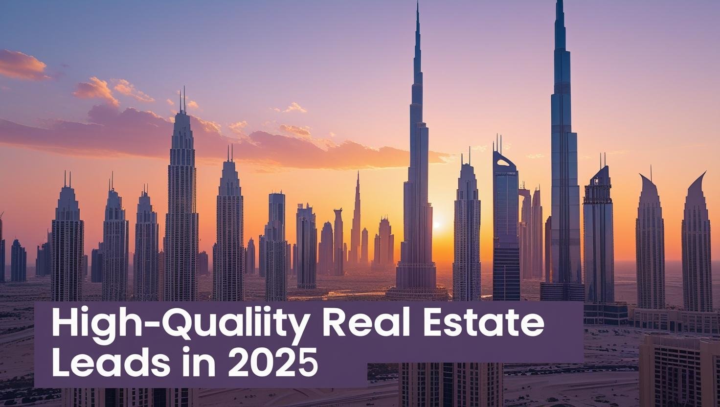 High quality leads for Dubai real estate in 2025 skyline view