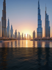 a panaromic view of al jaddaf waterfront