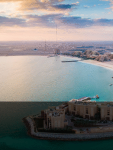 Aerial shot of Al Marjan