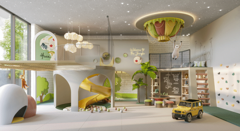 the watercrest by ellington properties dubai kids play area