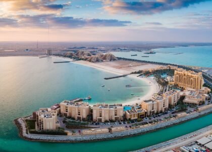 Skyline of Ras Al Khaimah showing luxury residences as RAK Real Estate Market 2025 prices surge
