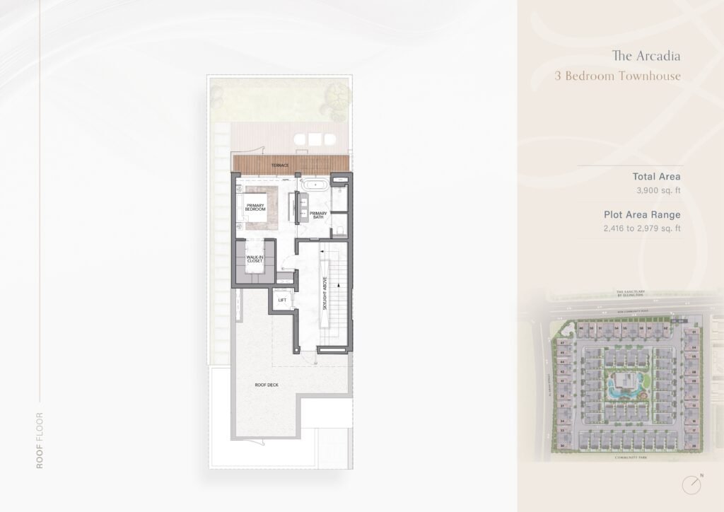 the watercrest by ellington properties dubai top floor 3 br villa