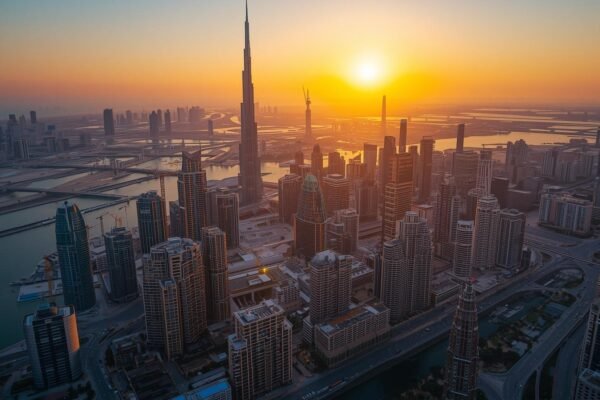 Skyline view of Dubai representing record-breaking 2025 real estate sales