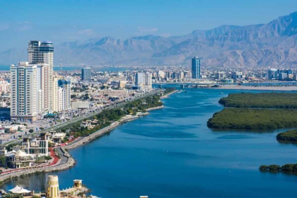 Aerial view of Ras Al Khaimah skyline reflecting real estate growth and rising property investments