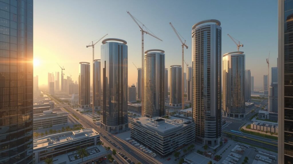 Dubai commercial off-plan properties including new offices and retail shops