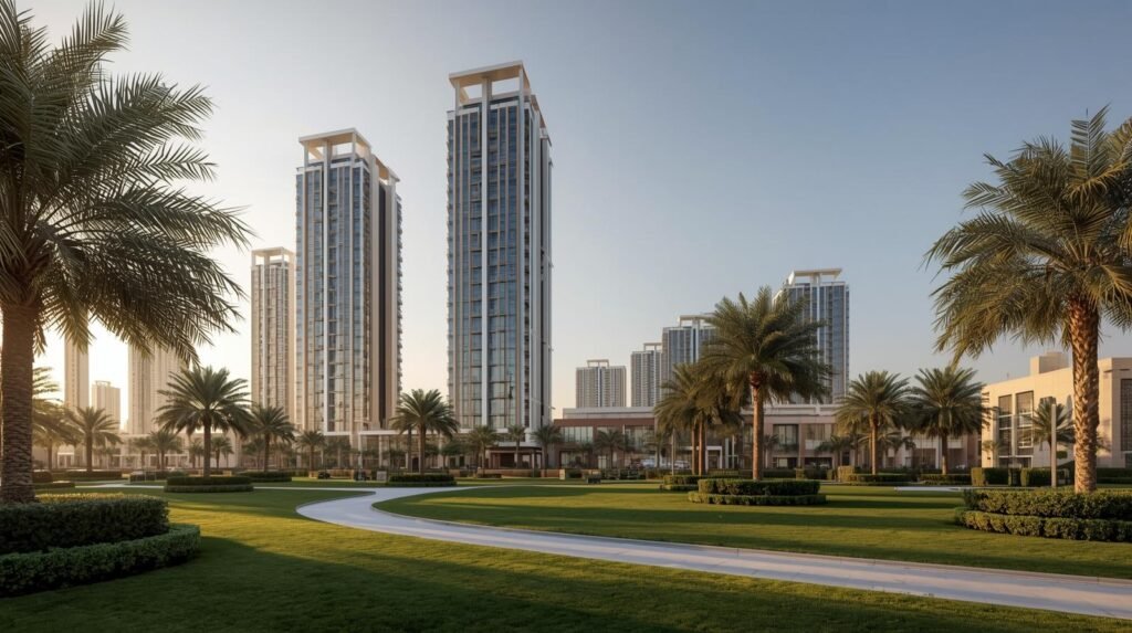 Dubai residential properties including apartments, villas, and townhouses